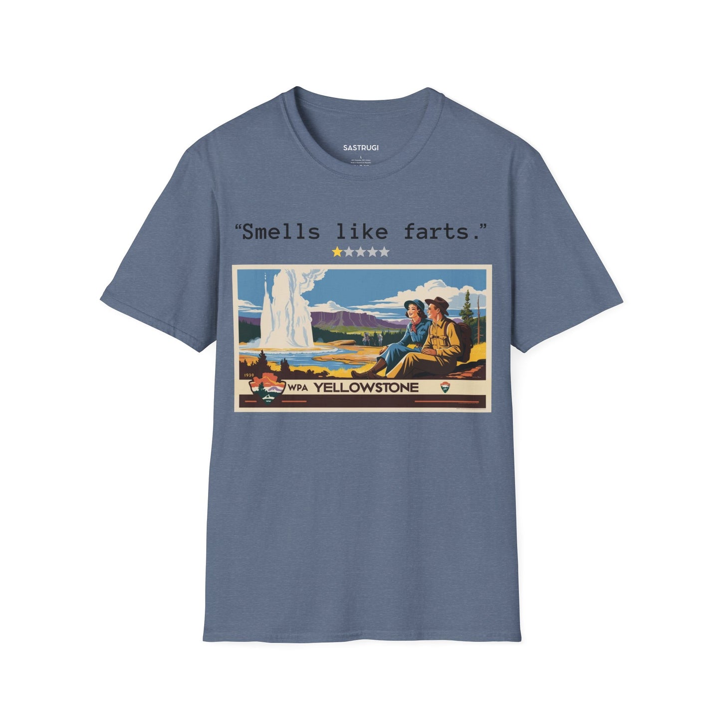 Yellowstone National Park Old Faithful - 1 Star Rating WPA Tee