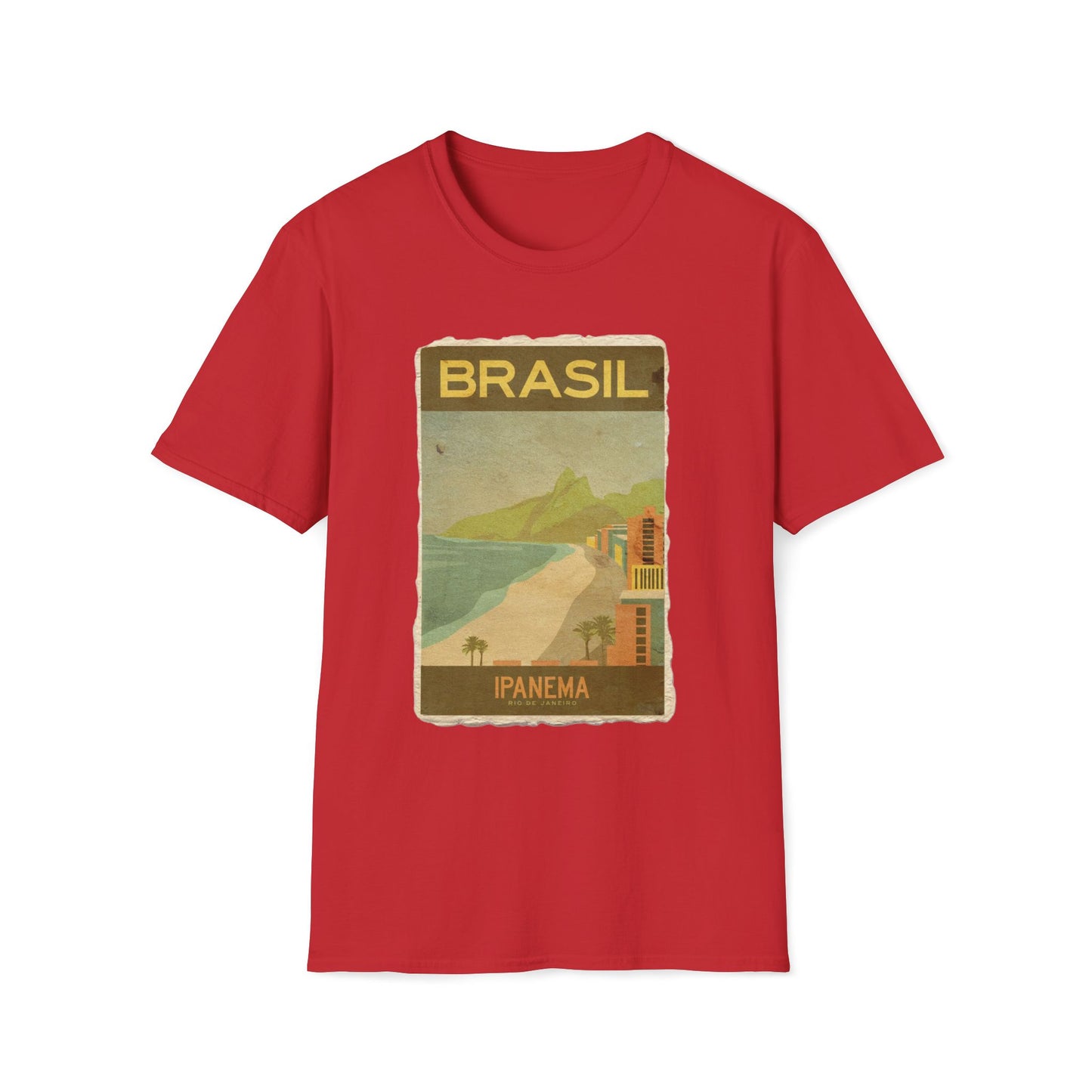 Brasil Travel Retro Vintage Art T-Shirt
