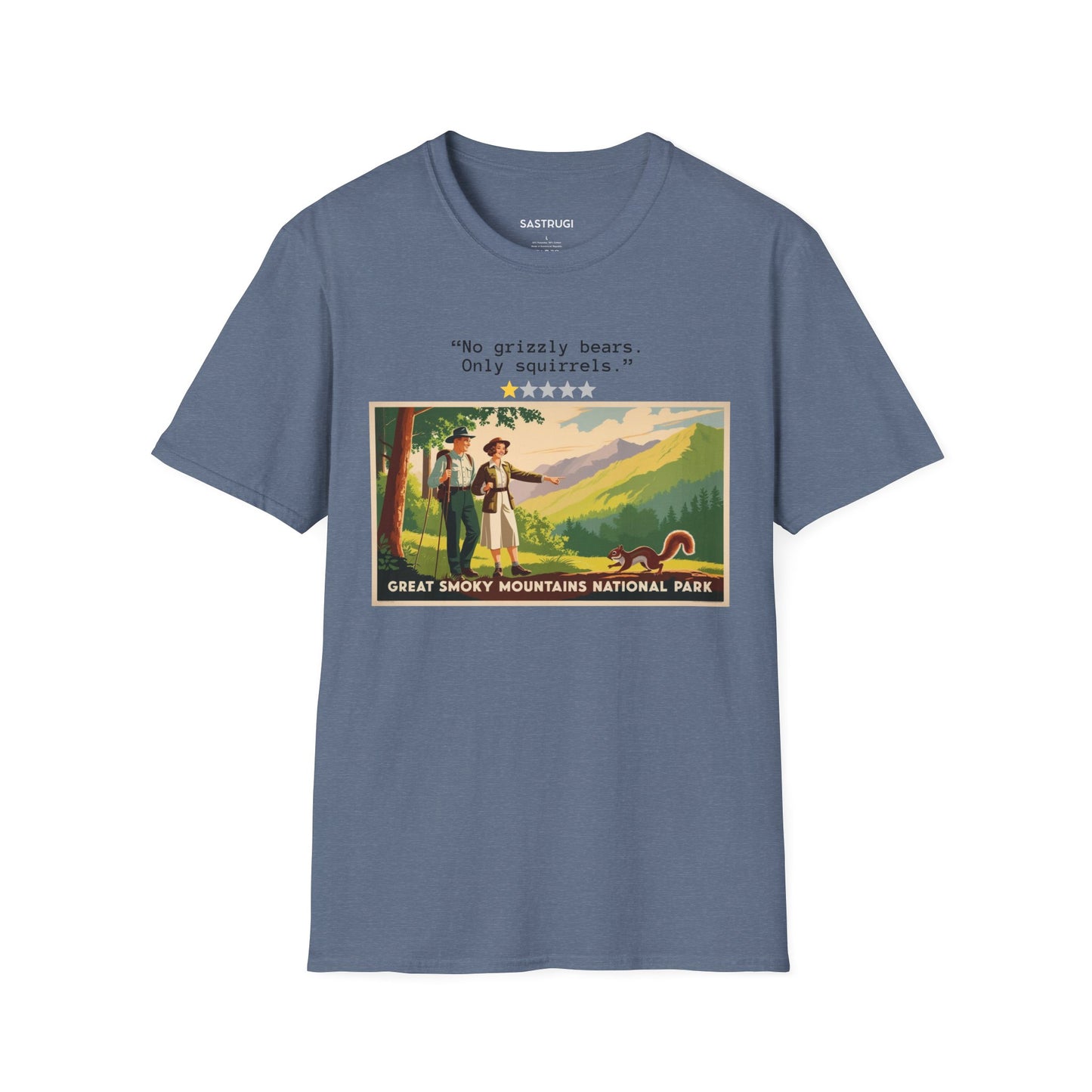 Great Smoky Mountains National Park only squirrels - 1 Star Rating WPA Tee