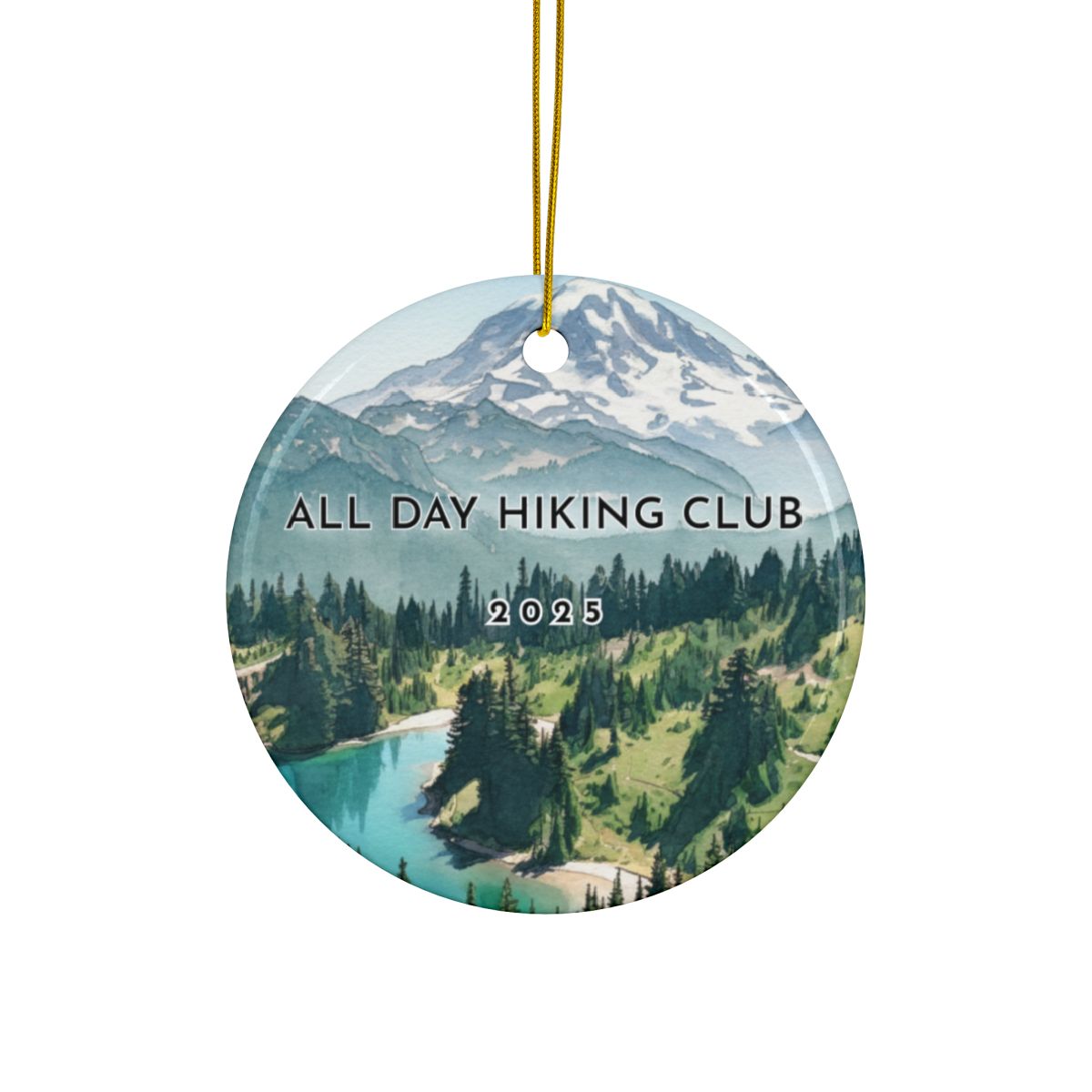 Personalized Mount Rainier National Park Ceramic Ornament (2-sided)