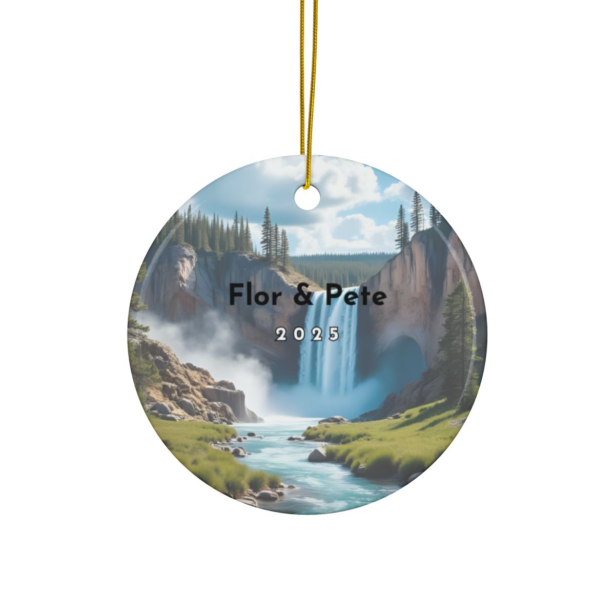 Personalized Yellowstone National Park Ornament (2-sided)