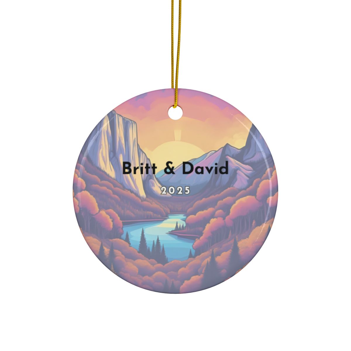 Personalized Yosemite National Park Ornament (2-sided)