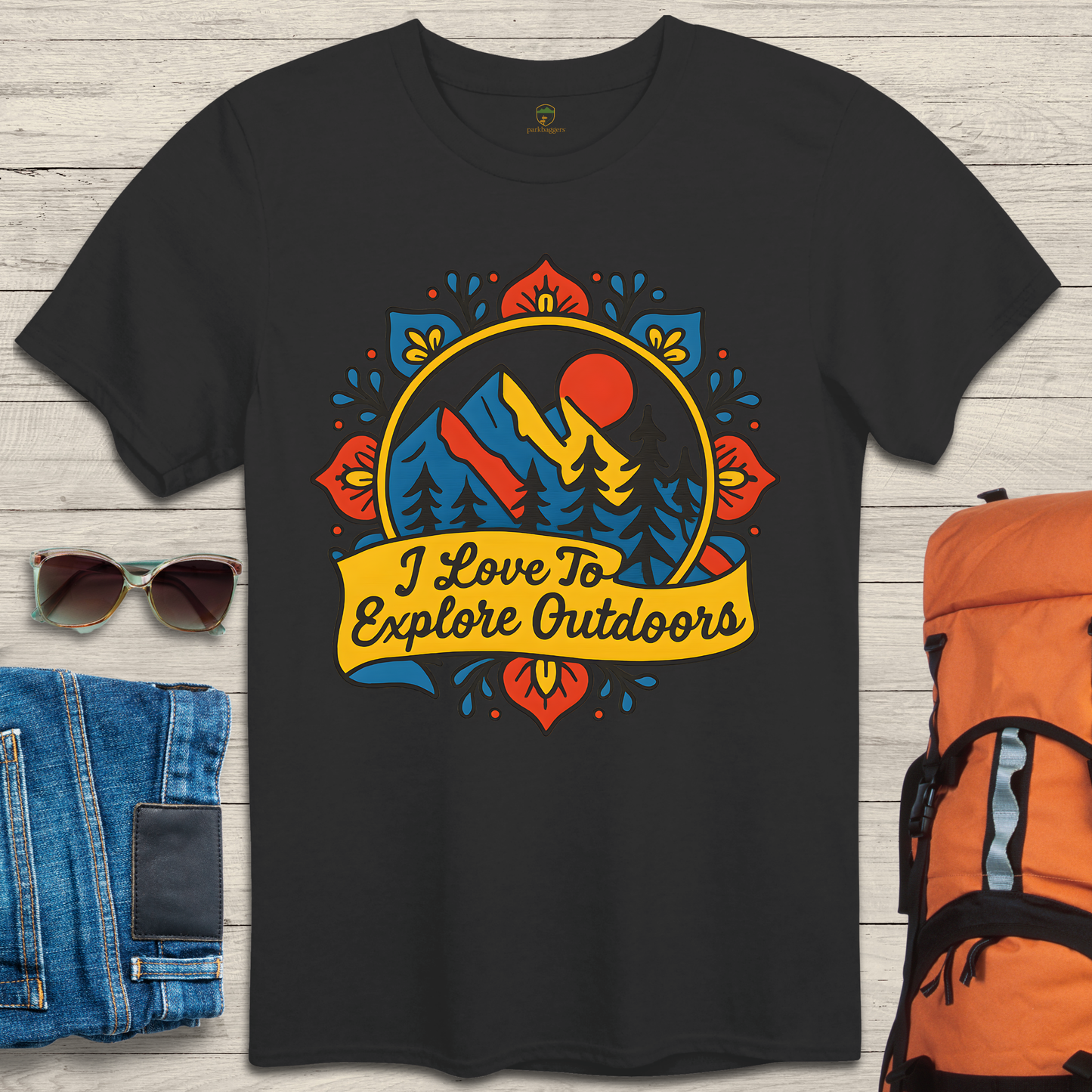 I Love To Explore Outdoors - Bright Colors