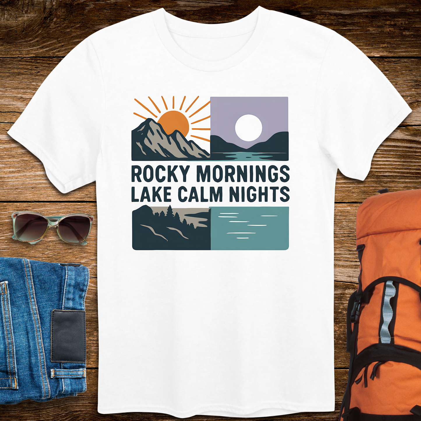Rocky Mornings Lake Calm Nights