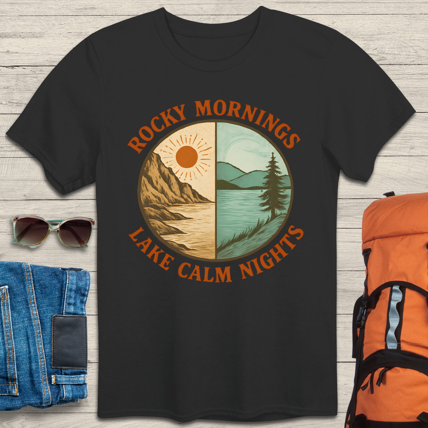 Rocky Mornings Lake Calm Nights