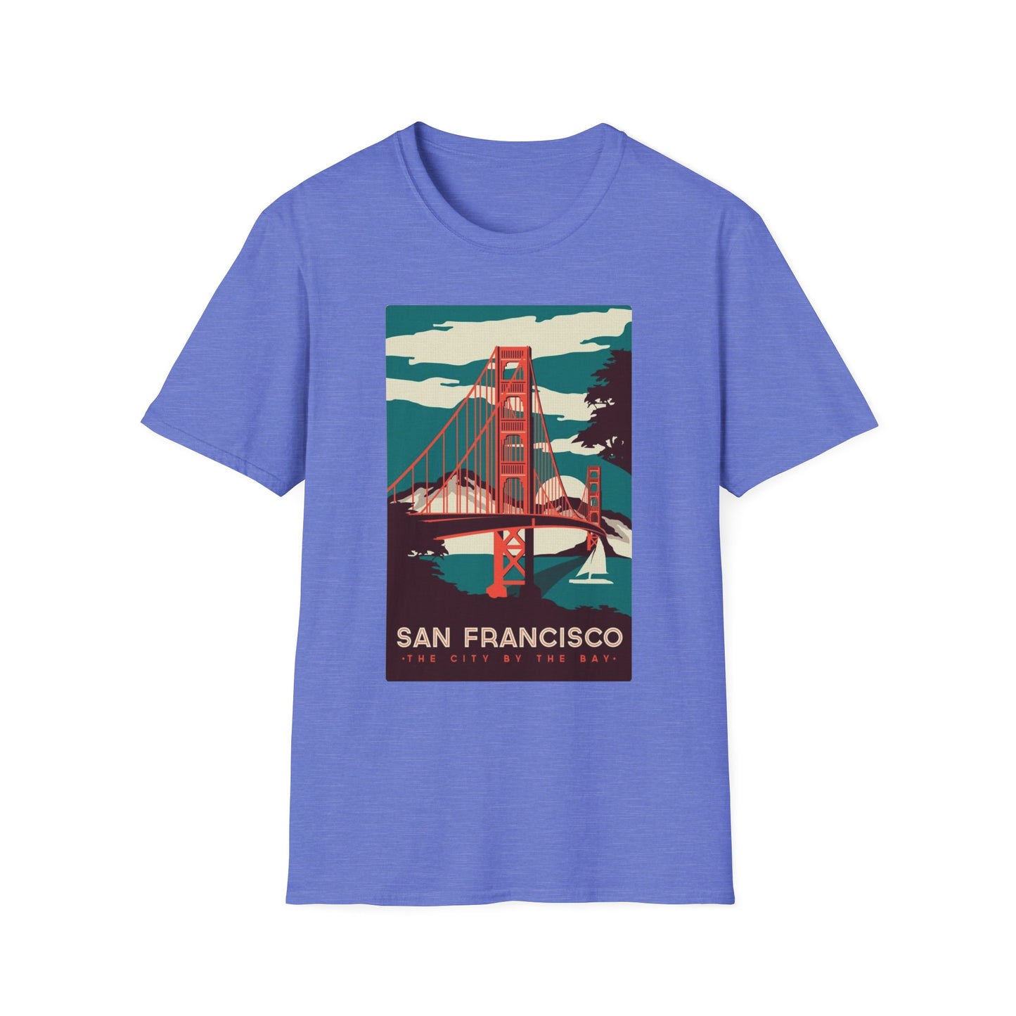 San Francisco City by the Bay Vintage Travel Art