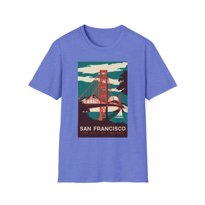 San Francisco City by the Bay Vintage Travel Art