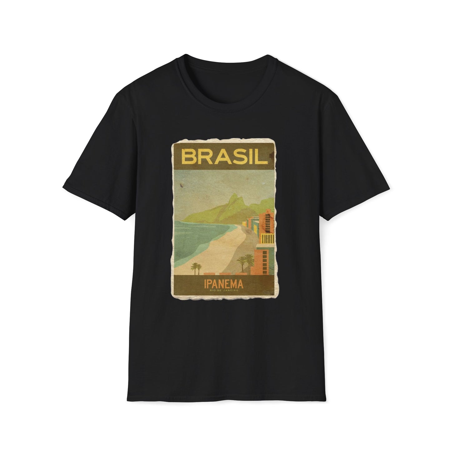Brasil Travel Retro Vintage Art T-Shirt