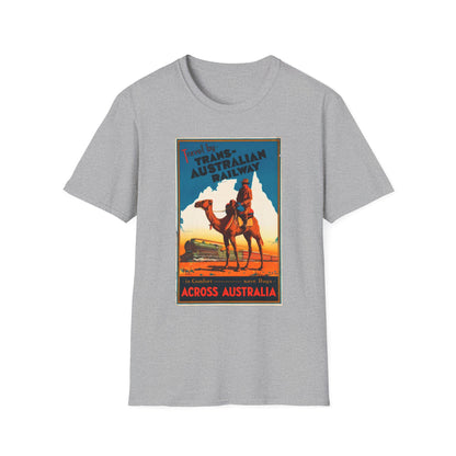 Trans-Australian Railway Vintage Travel Art