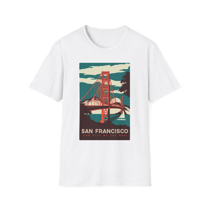 San Francisco City by the Bay Vintage Travel Art