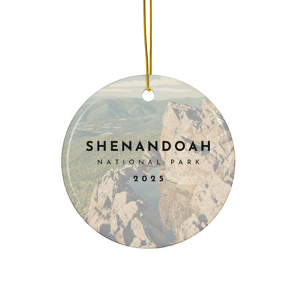 Shenandoah National Park 2025 Souvenir Ceramic Ornament (Double sided)