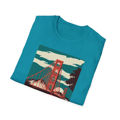 San Francisco City by the Bay Vintage Travel Art