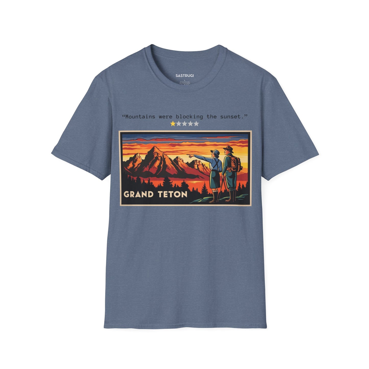 Grand Teton National Park - 1 Star Rating WPA Tee