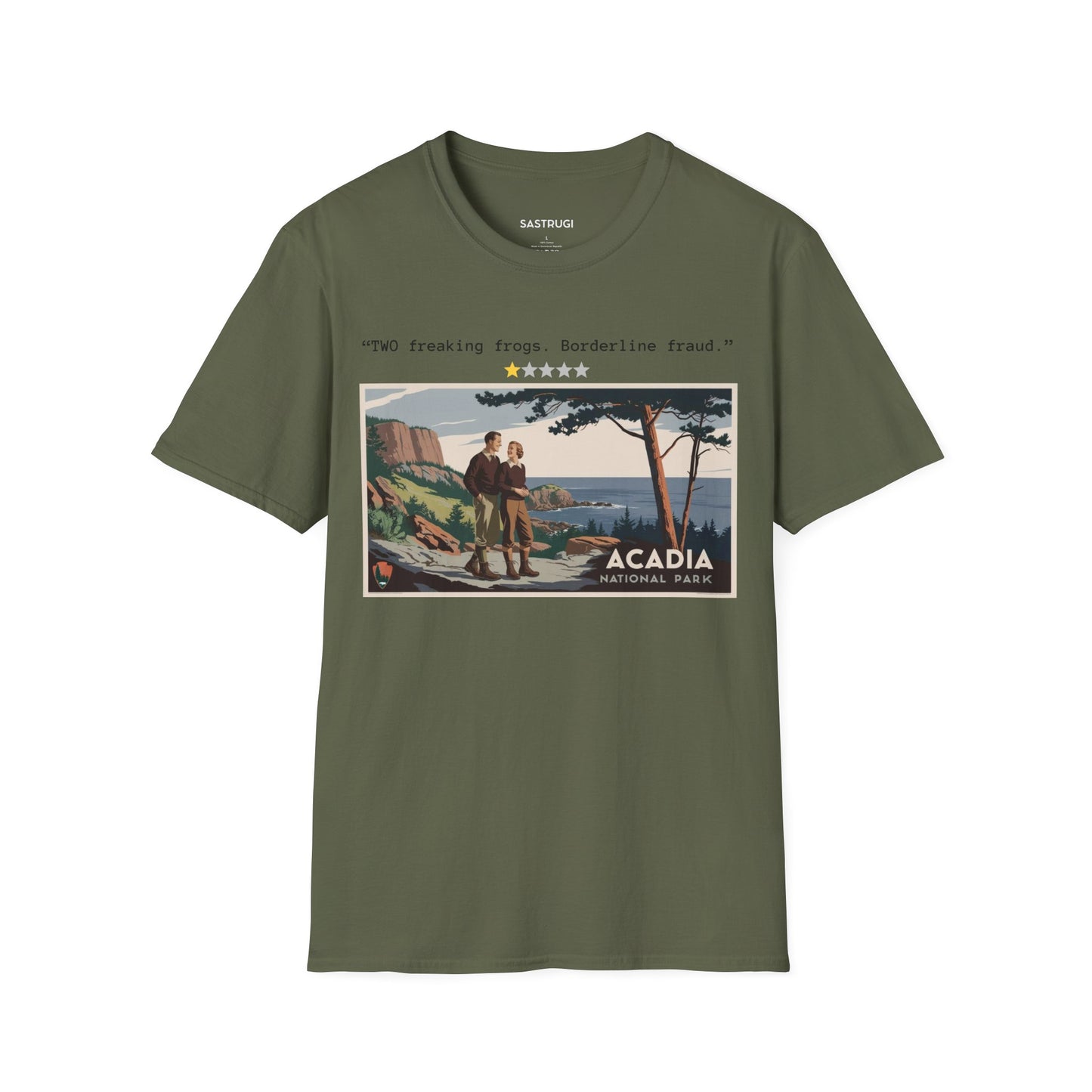 Acadia National Park View - 1 Star Rating WPA Tee