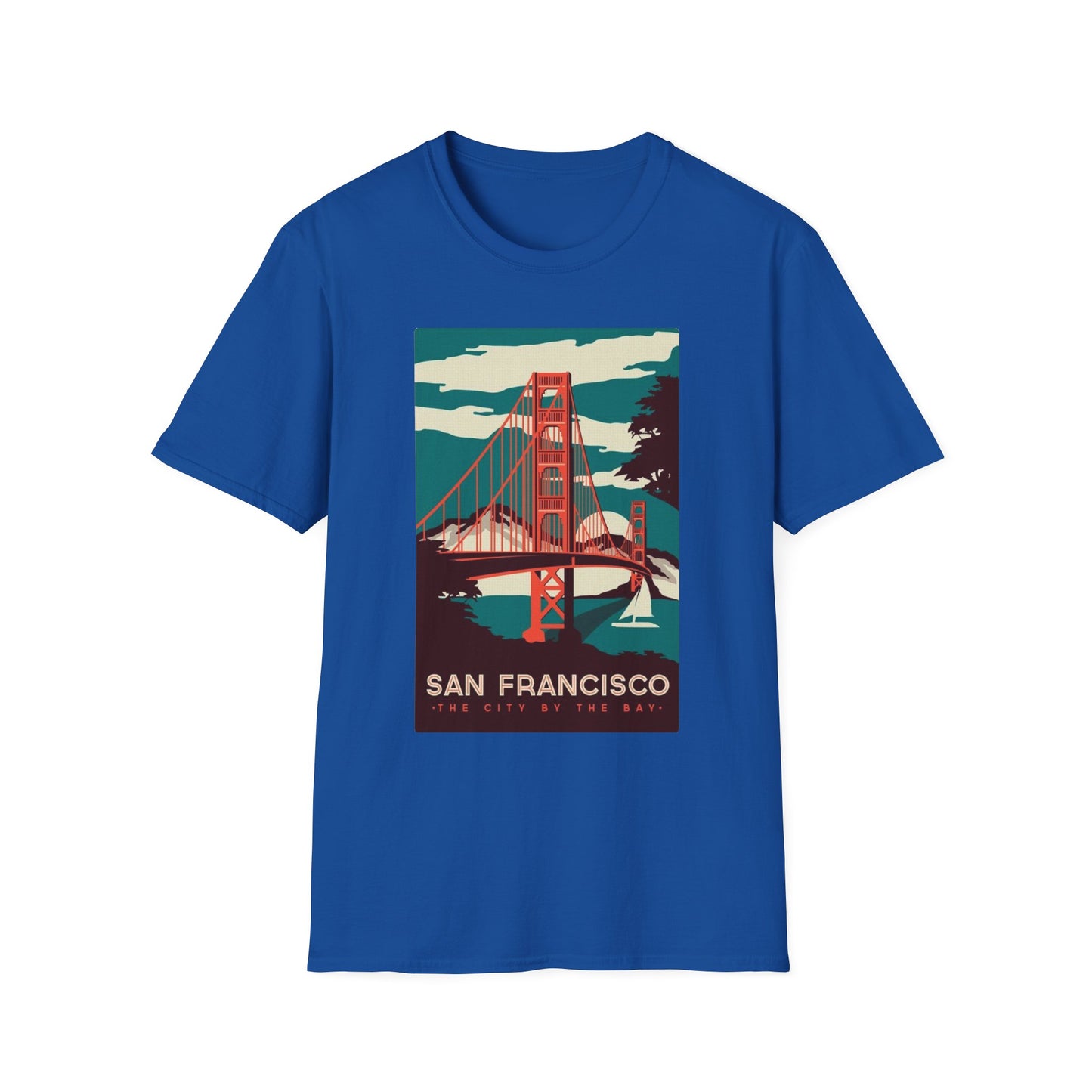 San Francisco City by the Bay Vintage Travel Art