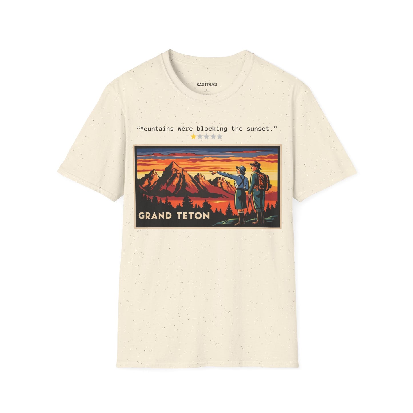 Grand Teton National Park - 1 Star Rating WPA Tee
