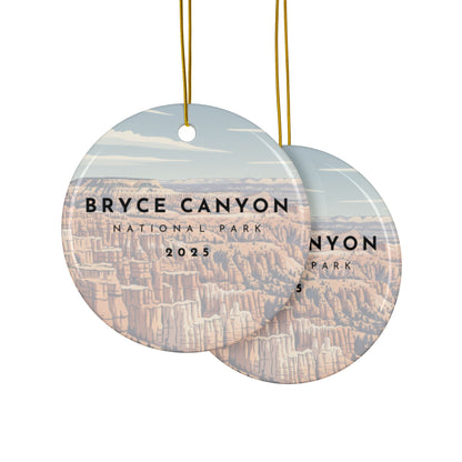 Bryce Canyon National Park 2025 Souvenir Ceramic Ornament (Double sided)