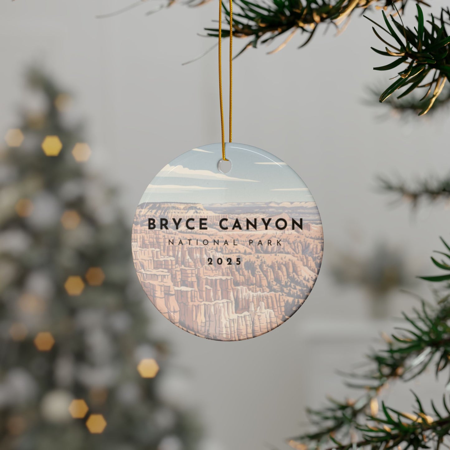 Bryce Canyon National Park 2025 Souvenir Ceramic Ornament (Double sided)