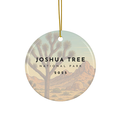 Joshua Tree National Park 2025 Souvenir Ceramic Ornament (Double sided)