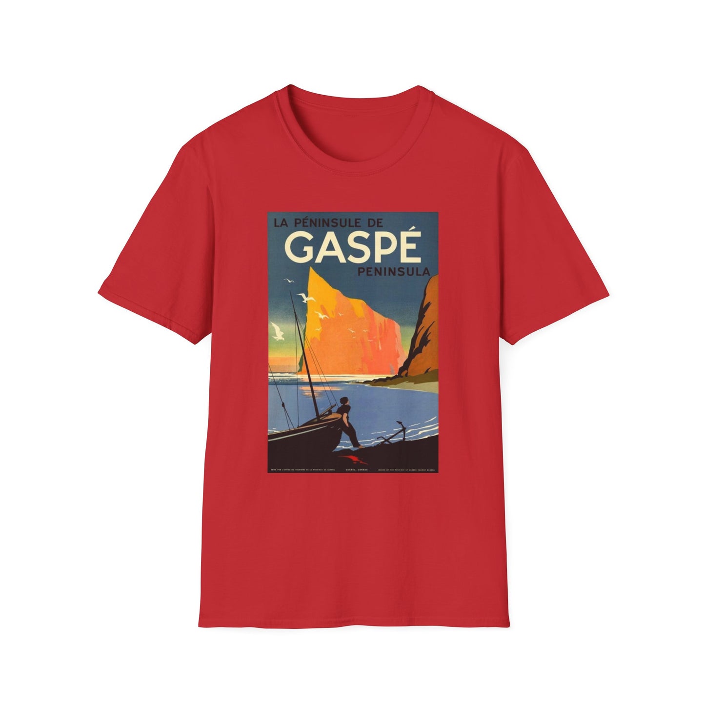 Gaspe Peninsula Vintage Travel Art