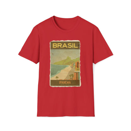 Brasil Travel Retro Vintage Art T-Shirt