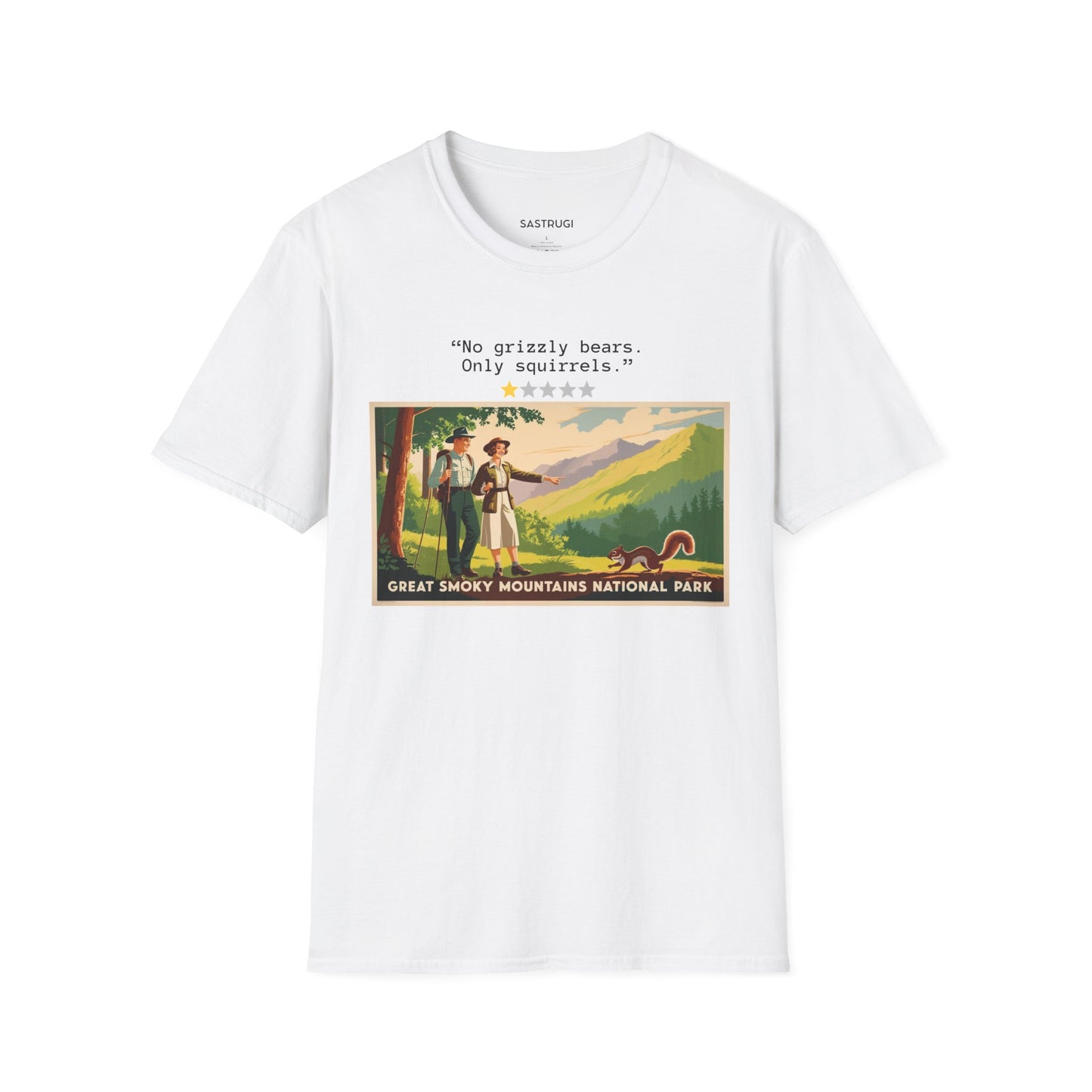 Great Smoky Mountains National Park only squirrels - 1 Star Rating WPA Tee