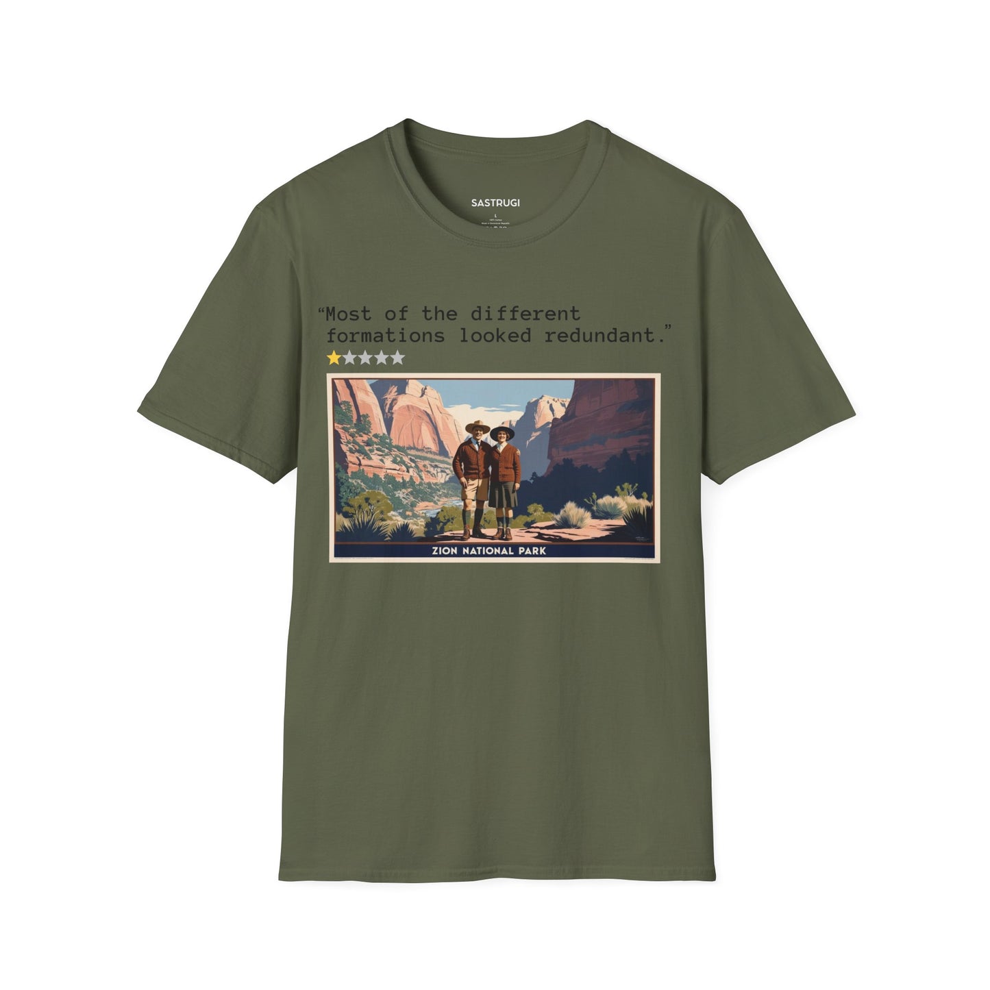 Zion National Park - 1 Star Rating WPA Tee
