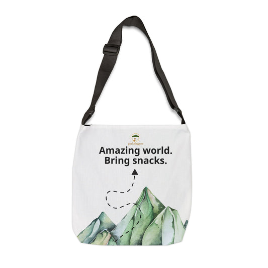 Bring Snacks Green Mountain Tote Parkbaggers