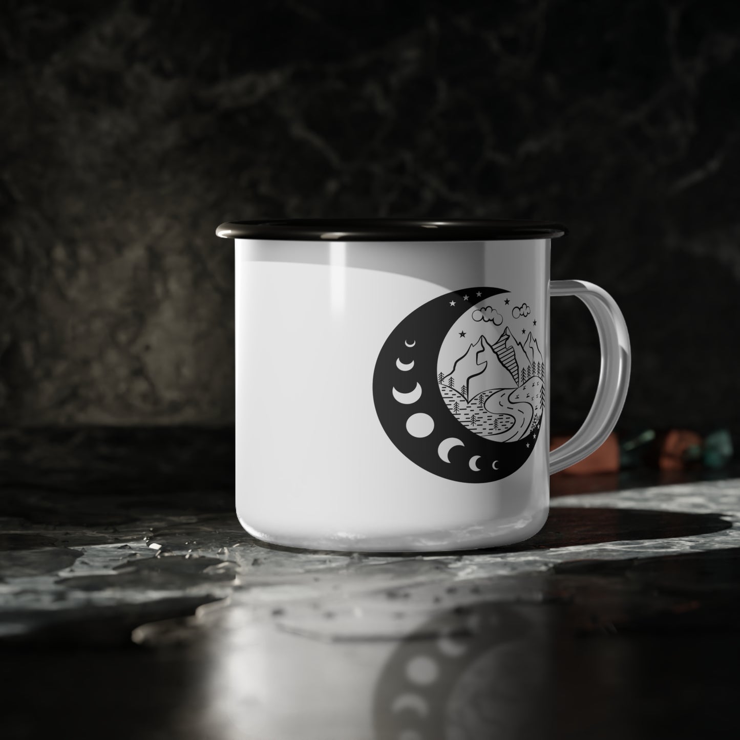 Moon over the Mountains - Camp Mug