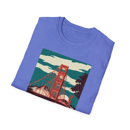 San Francisco City by the Bay Vintage Travel Art