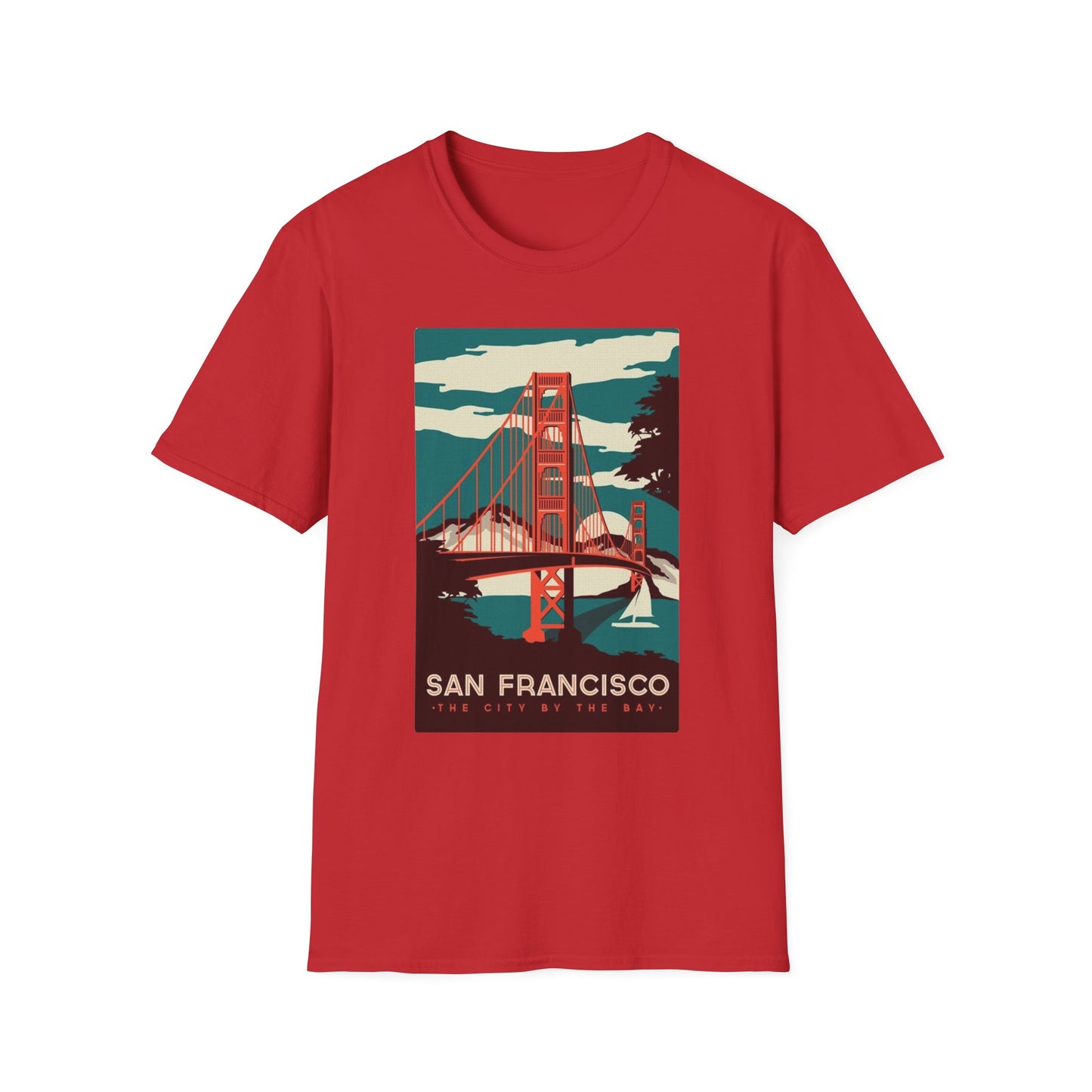 San Francisco City by the Bay Vintage Travel Art