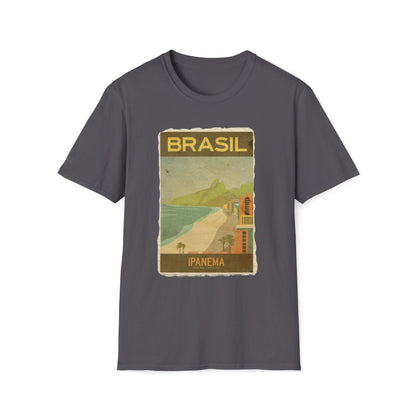 Brasil Travel Retro Vintage Art T-Shirt