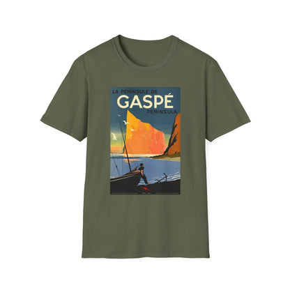 Gaspe Peninsula Vintage Travel Art