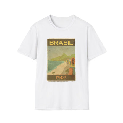 Brasil Travel Retro Vintage Art T-Shirt