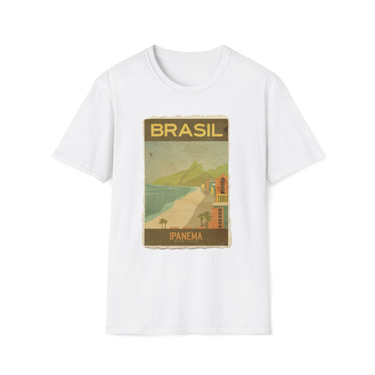 Brasil Travel Retro Vintage Art T-Shirt