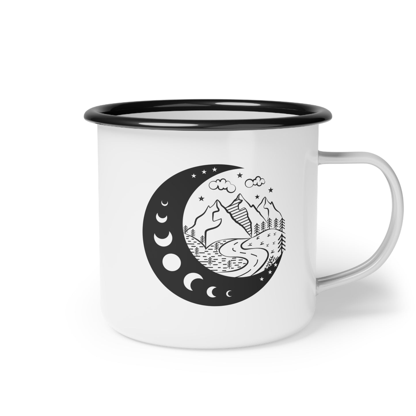 Moon over the Mountains - Camp Mug