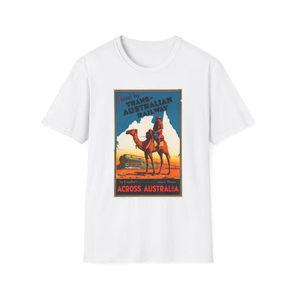 Trans-Australian Railway Vintage Travel Art