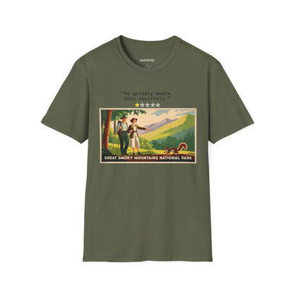 Great Smoky Mountains National Park only squirrels - 1 Star Rating WPA Tee