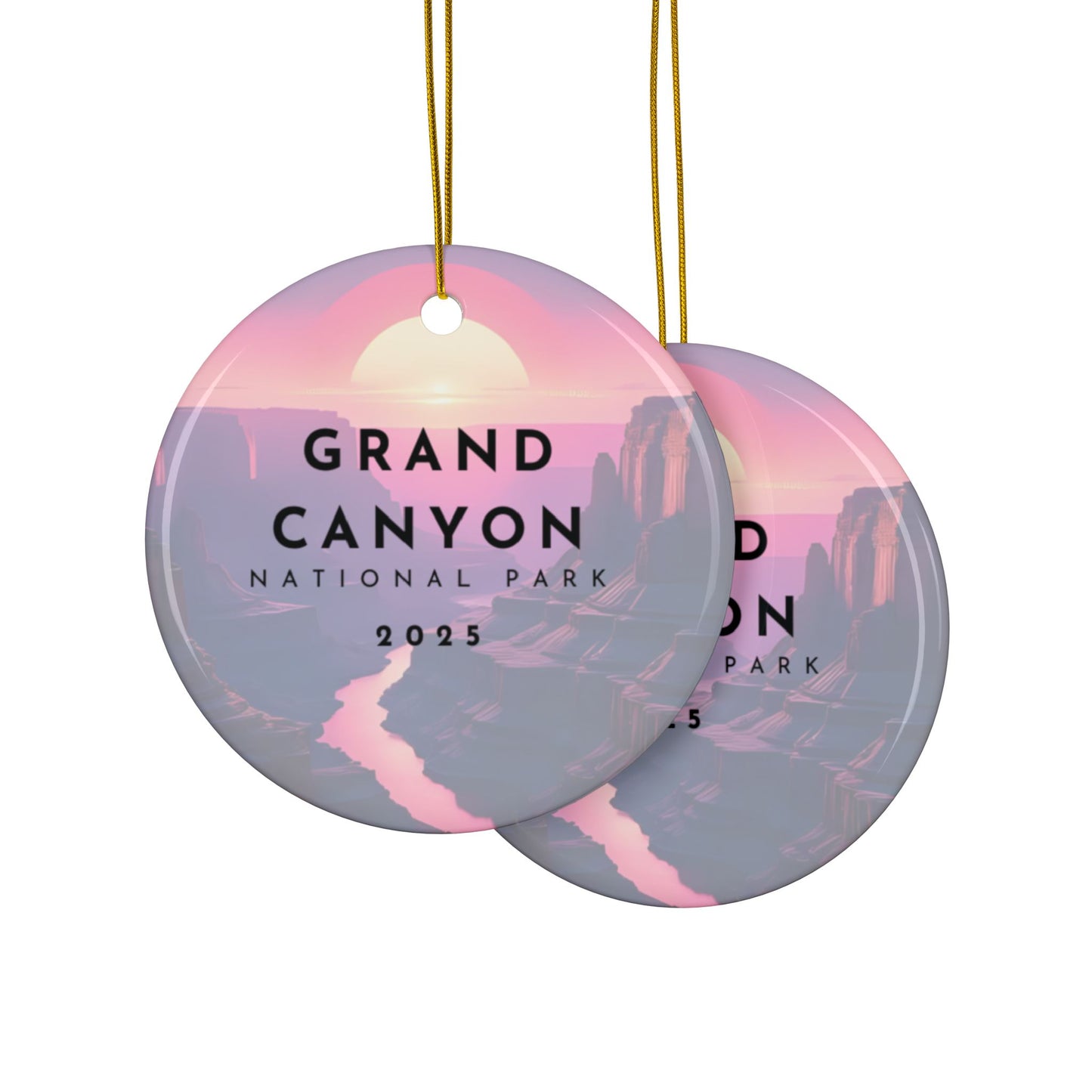 Grand Canyon Park 2025 Souvenir Ceramic Ornament (Double sided)