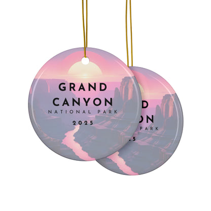 Grand Canyon Park 2025 Souvenir Ceramic Ornament (Double sided)