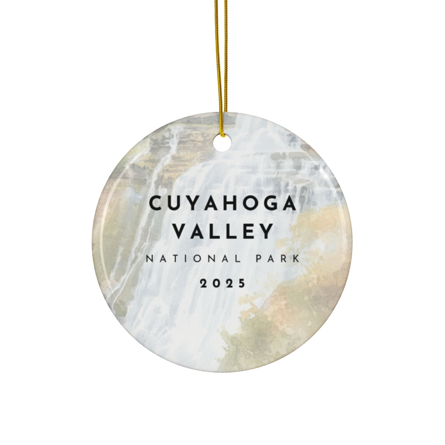 Cuyahoga Valley Park 2025 Souvenir Ceramic Ornament (Double sided)