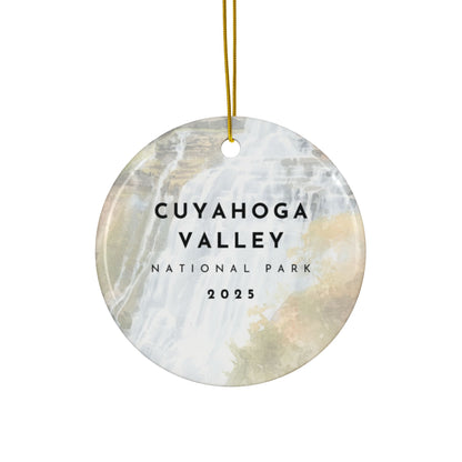 Cuyahoga Valley Park 2025 Souvenir Ceramic Ornament (Double sided)