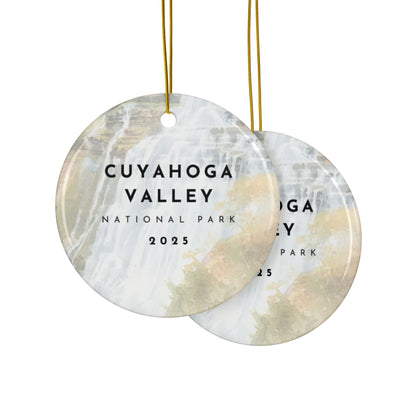 Cuyahoga Valley Park 2025 Souvenir Ceramic Ornament (Double sided)
