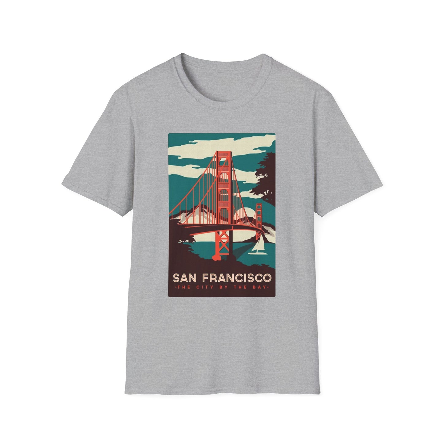San Francisco City by the Bay Vintage Travel Art