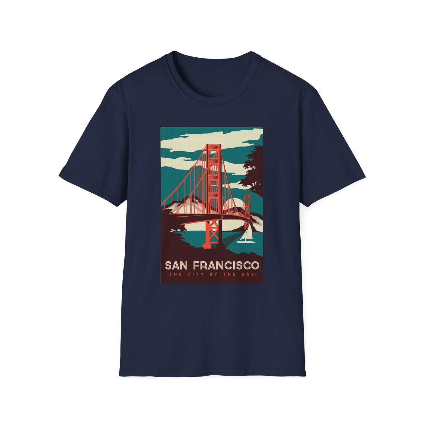San Francisco City by the Bay Vintage Travel Art