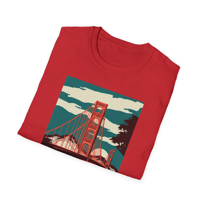 San Francisco City by the Bay Vintage Travel Art