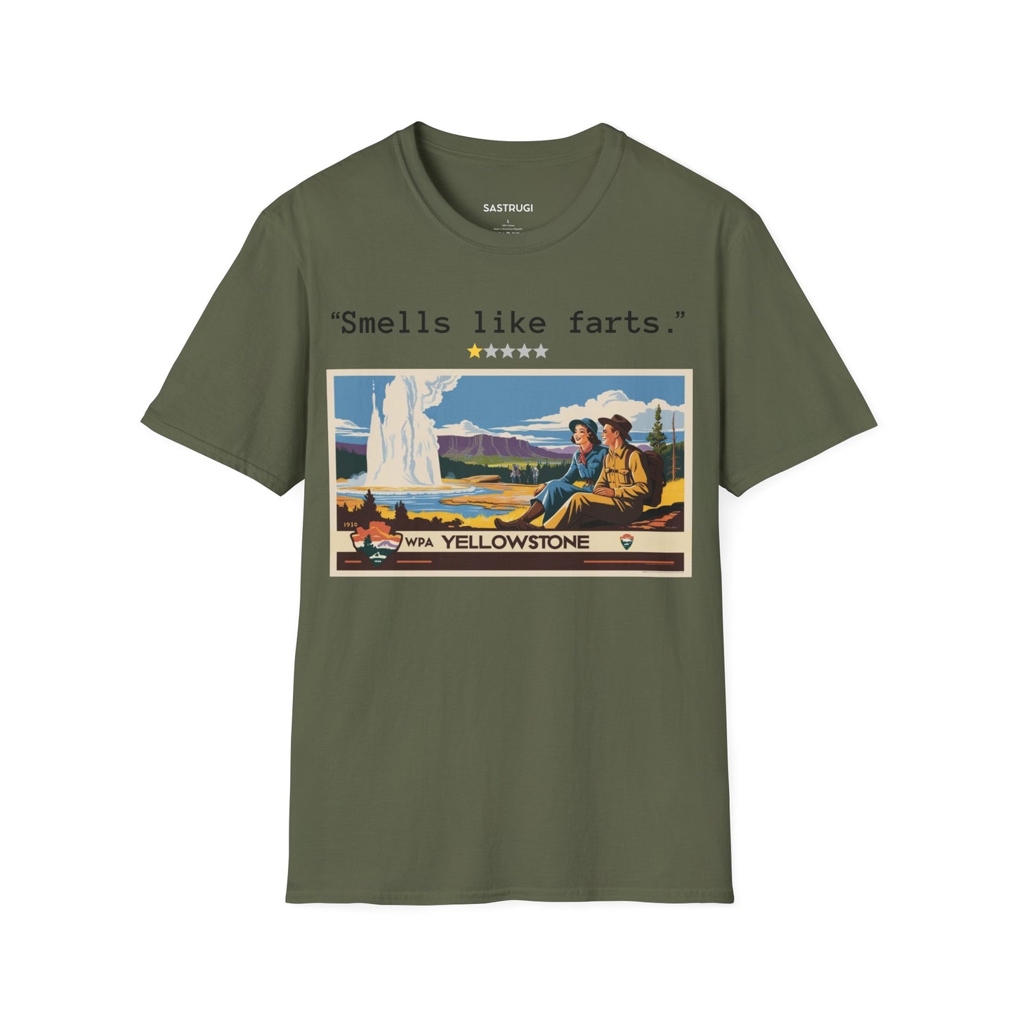 Yellowstone National Park Old Faithful - 1 Star Rating WPA Tee