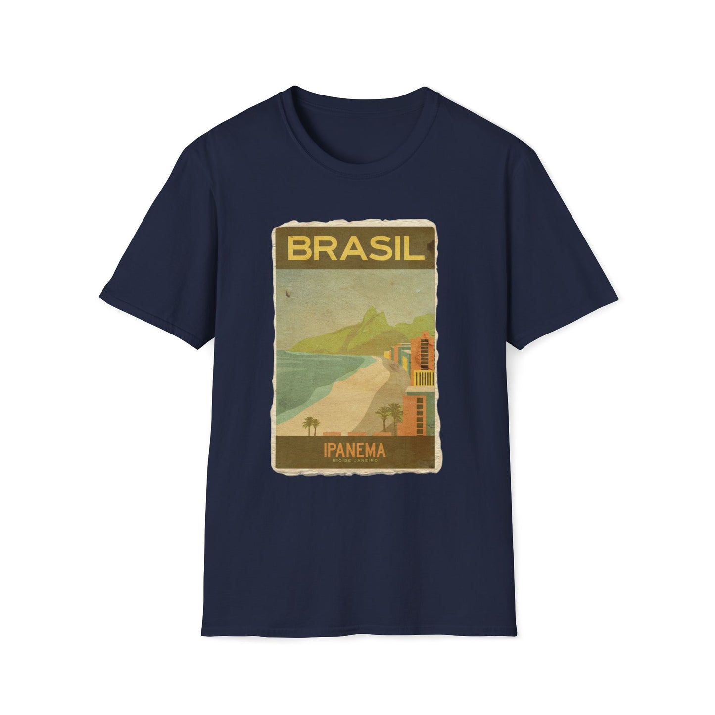 Brasil Travel Retro Vintage Art T-Shirt