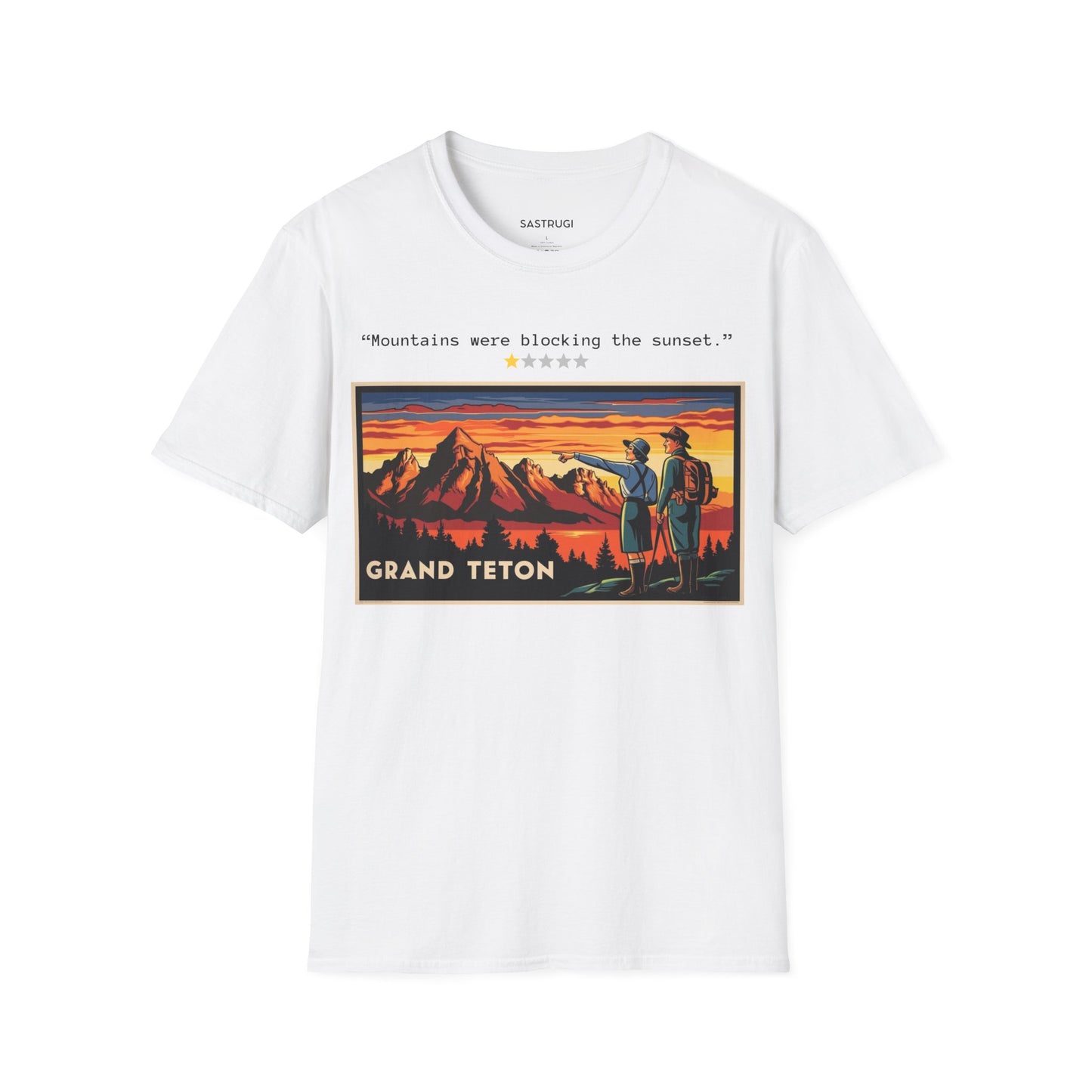 Grand Teton National Park - 1 Star Rating WPA Tee
