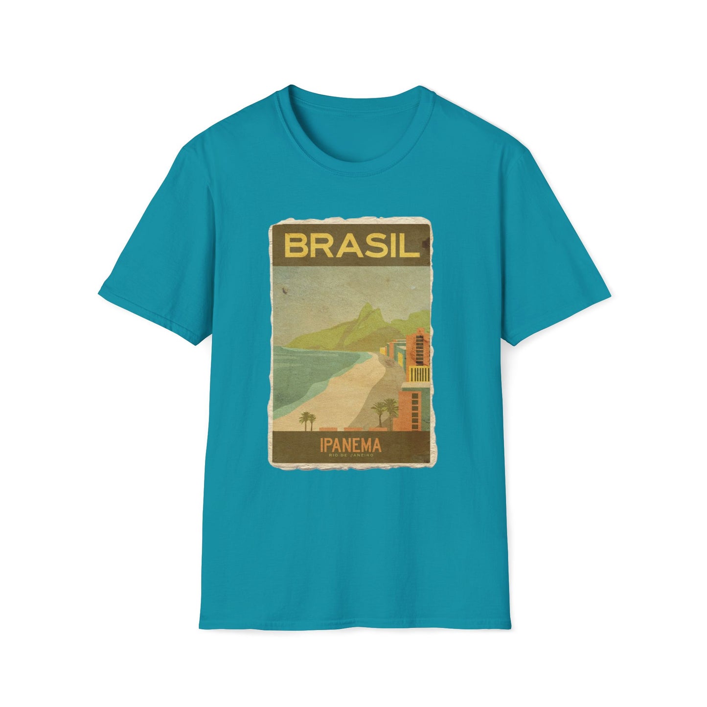 Brasil Travel Retro Vintage Art T-Shirt